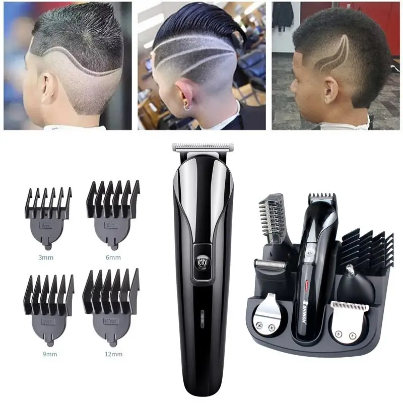 

Beard Trimmer Electric Shaver Razor Hair Trimmer Hair Clipper Adjustable Wireless Machine Rechargeable Waterproof for Barber