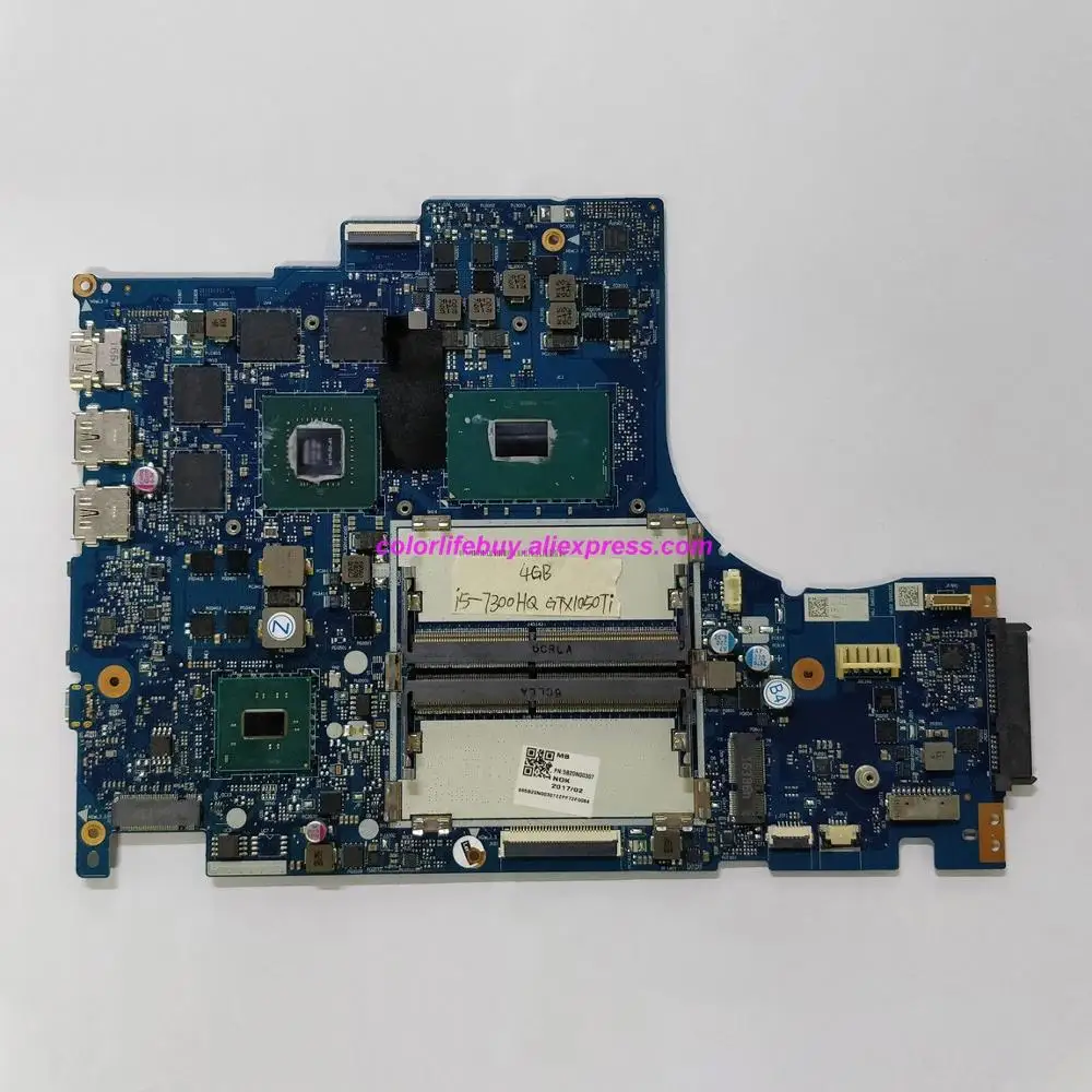 Подлинный PN: 5B20N00307 DY512 NM-B191 w i5-7300HQ CPU GTX1050 4G GPU материнская плата для ноутбука |