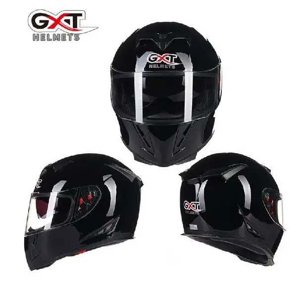 GXT подлинный Полный лицевой шлемы зимний теплый двойной козырек гоночный мотоциклетный шлем Casco модульный мотоциклетный шлем - Цвет: 1