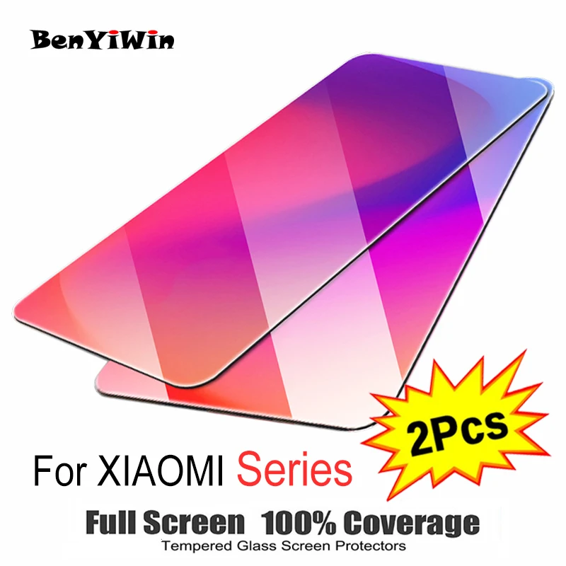 

2PCS Full Cover Tempered Glass for Xiaomi Mi 8 9 SE 8X 9X 6X A2 A3 Lite 9T pro 9H Screen Protector for Xiaomi cc 9 9E Play glass