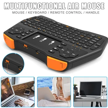 

2.4GHz Wireless Keyboard Mini Air Mouse with Highly Sensitive Touchpad for Laptop PC PUO88