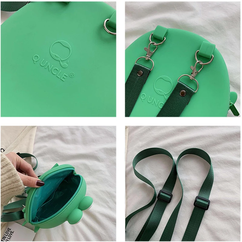 Милые детские силиконовые рюкзаки с 3D рисунком из мультфильма школьный ранец для