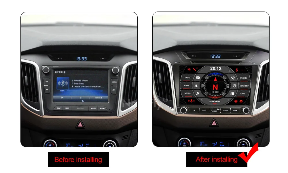 NaviFly 9 дюймов 2 Din для hyundai Creta IX25 Автомобильный мультимедийный плеер Android 9,0 для автомобиля, DVD Радио gps навигация