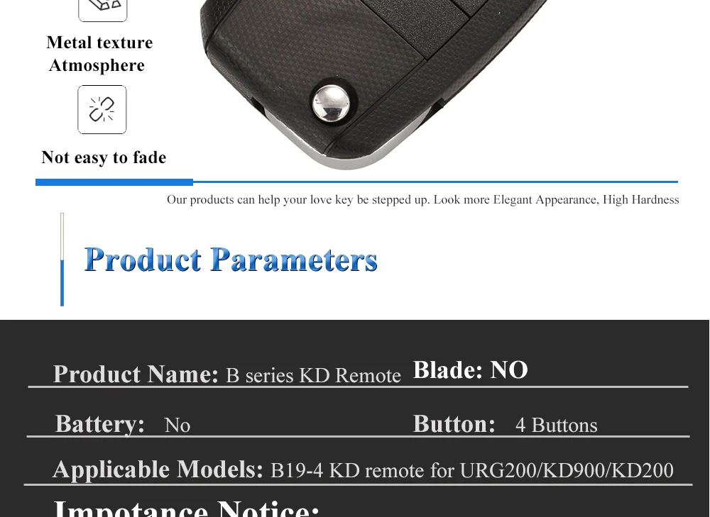 Keyforkess per URG200/KD900/KD200 programmatore chiave macchina Mini Keydiy 4 serie BTN B B19-4 KD telecomando Auto chiave Auto - Hd88ce4f96534412abd4786a4f4fd88c7p