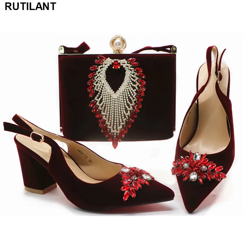 

Fashion Italian Designer Shoes and Bags Matching Set Ladies Shoes with Matching Bags Set Shoes and Bag Set African Sets 2019