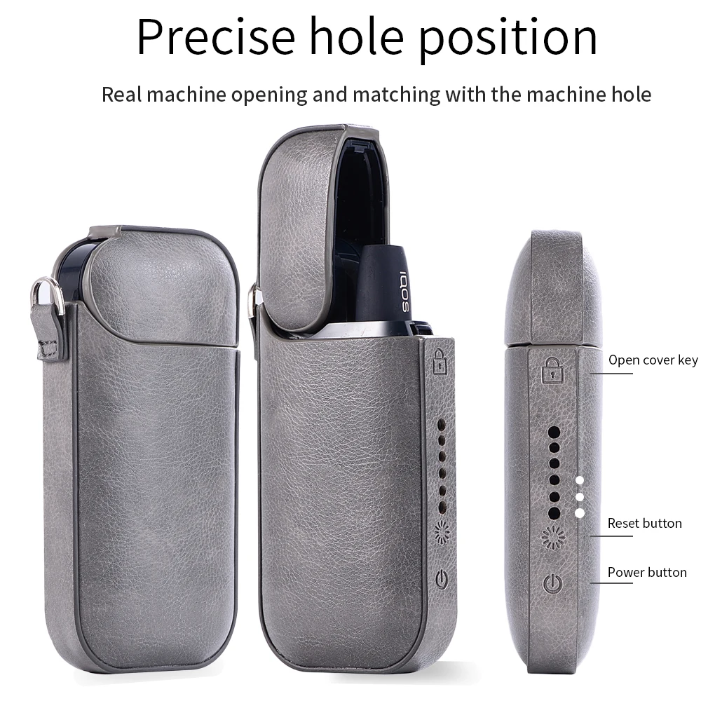 Кожаный чехол для IQOS 2 4 Plus II III th поколение электронных сигарет полный защитный