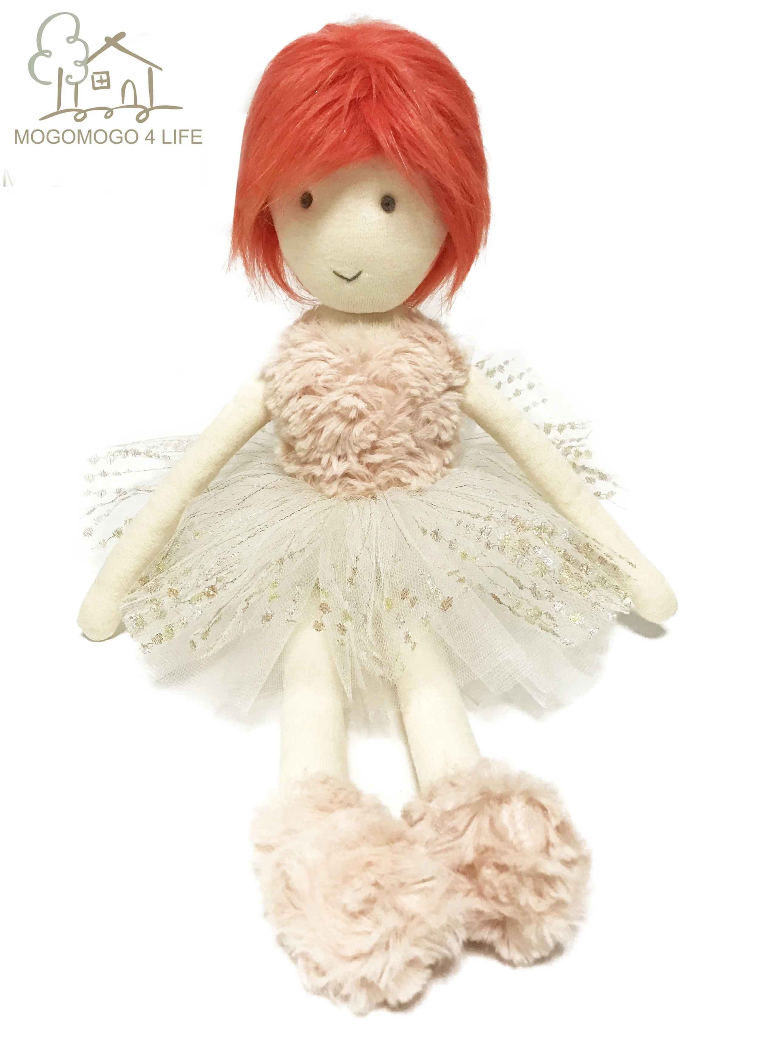 Роскошный милый Рождественский подарок детям 33 см ручной работы мягкие игрушки модная одежда девочка кукла для девочки