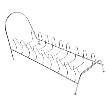 

Plate Organizer 7 Slots Chrome Plated Dish Racks Countertop Drying Stand