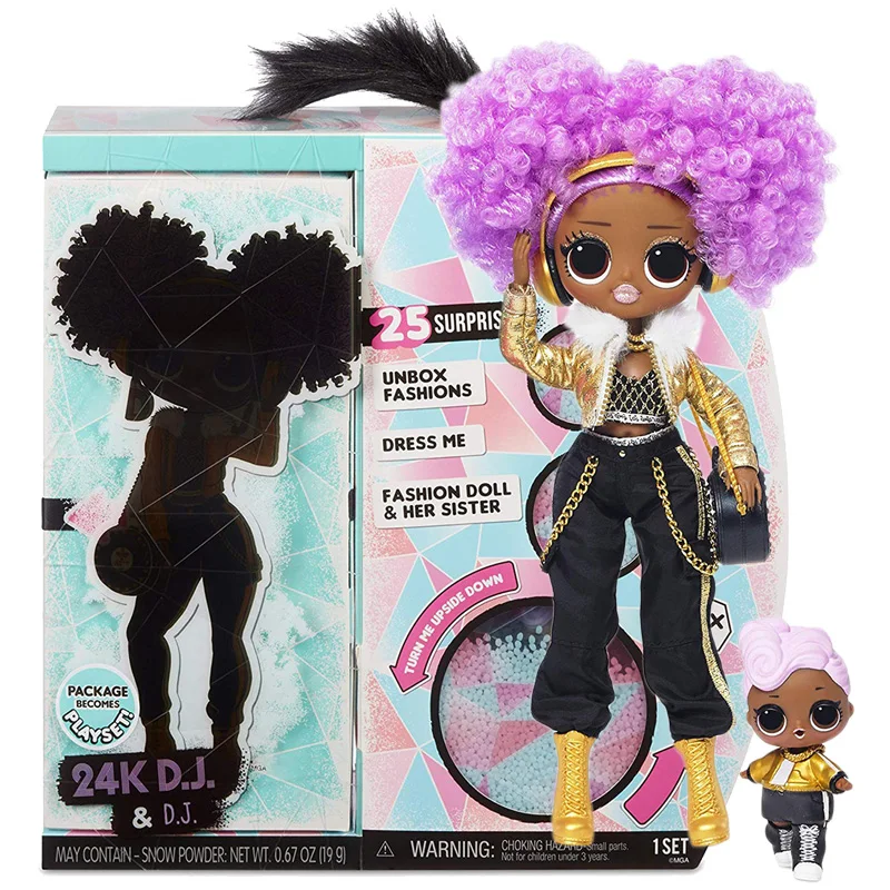 

L.O.L Surprise! OMG Winter Disco 24K D.J. Fashion Doll & Sister LOL Doll