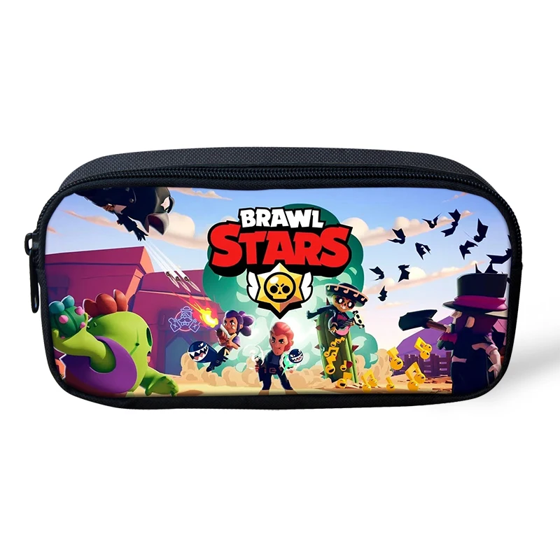 

HaoYun Kids Pencil Case Hot Game Brawl Stars Pattern Students Stationery Box School Supplies Pen Bag Cartoon Design Beautician
