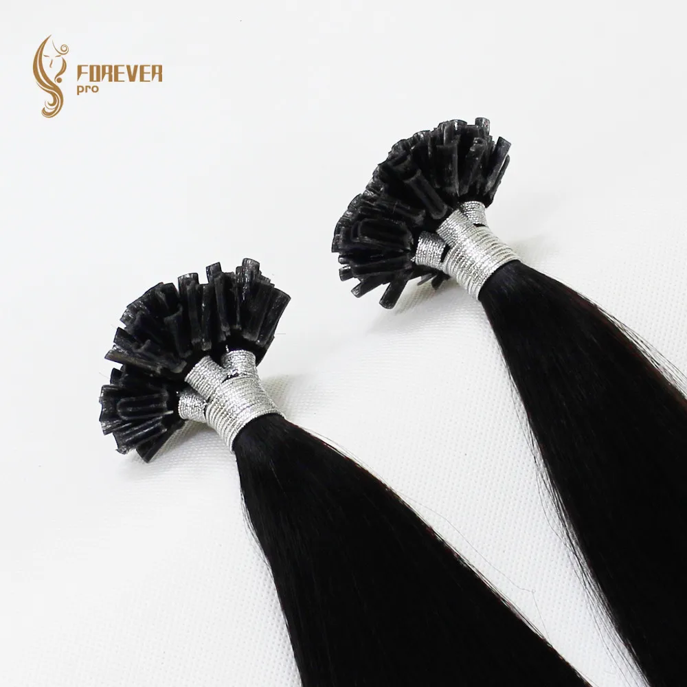 Накладные бразильские волосы Forever pro Hair #1 0 8 г/локон 16 дюймов 18 20 дюймов|Ноготь