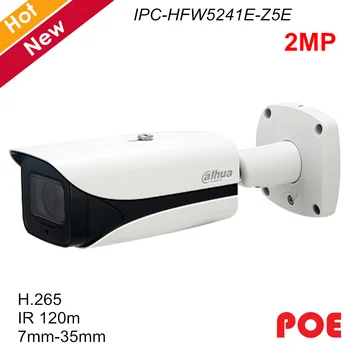 

Dahua Pro-AI 2MP IP Camera 7mm-35mm Variable lens IR 120 meters Support POE SD Card Onvif Security Camera IPC-HFW5241E-Z5E