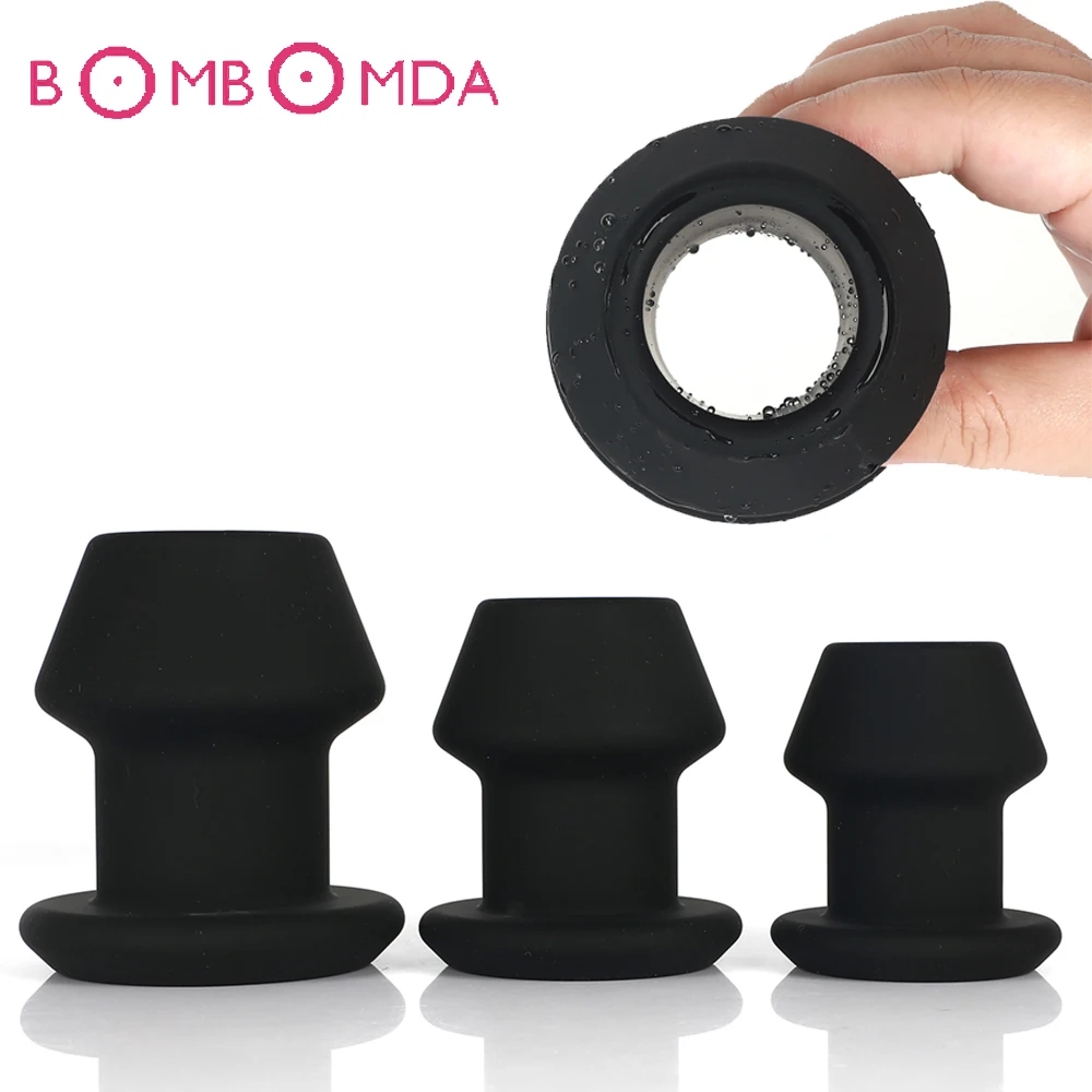 Adult Dildo Anal Plug Silicone Hollow Prostate Massager Expanding Dilator Stimulator Sex Toy For Women Men Product | Красота и