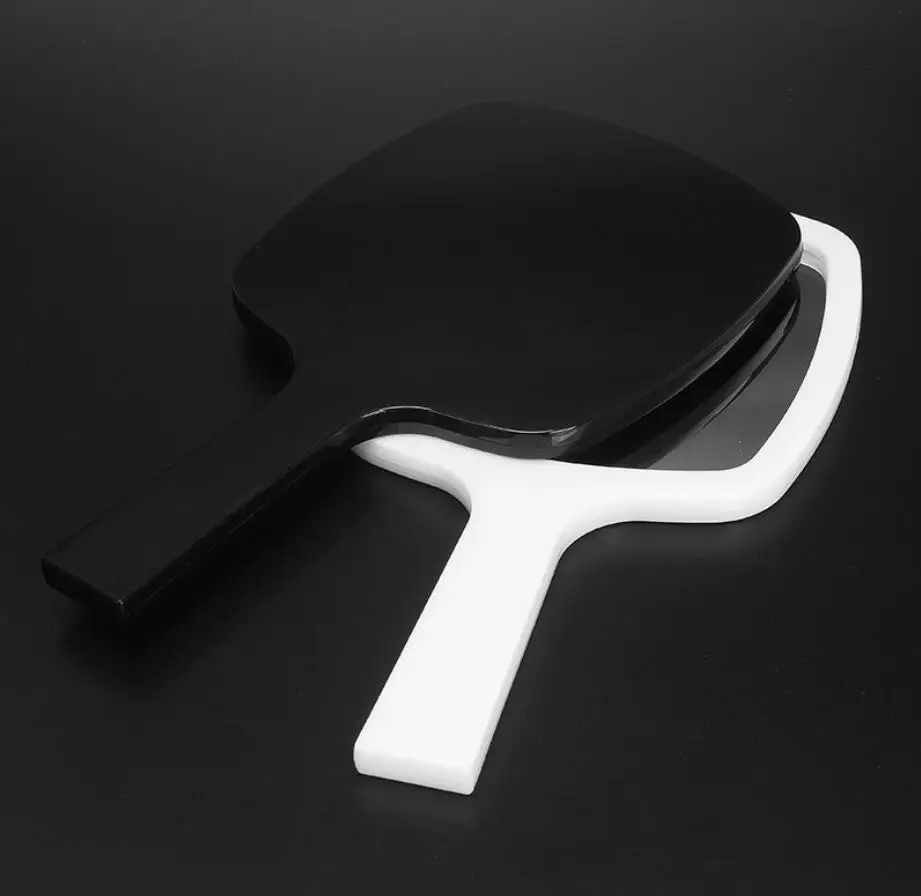 Handheld Acrylic Mirror All-round Makeup Mirror Cosmetic Hand Held Mirror Magnifier Mirror For Ladies Beauty Dresser 4 colors