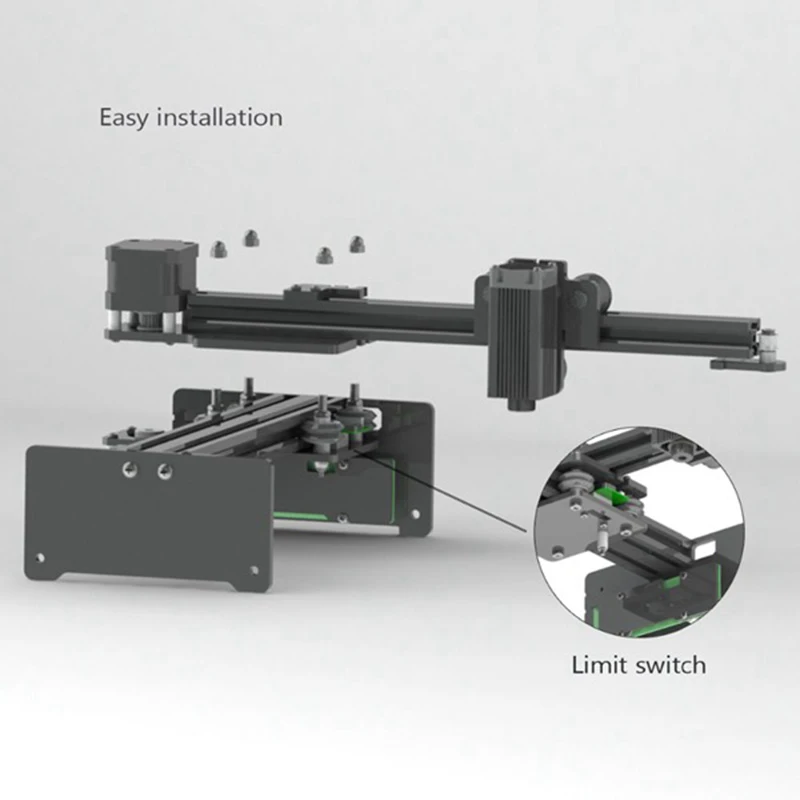 Master 3500 мВт 405 нм Настольный Cnc гравер портативный Diy гравировальный станок для резьбы, гравировальный станок, вилка США