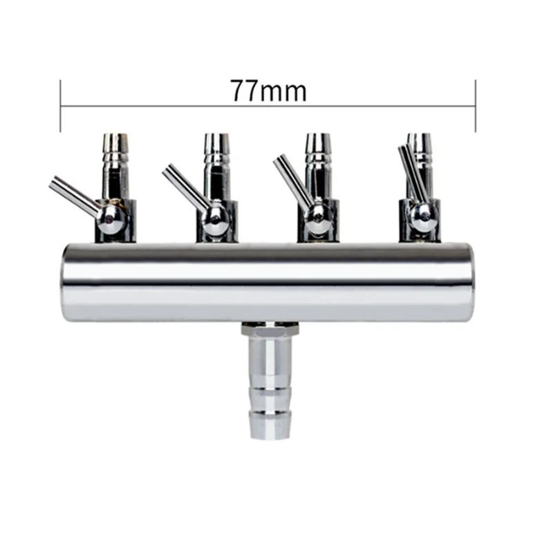 HONGYI Aquarium Fish Tank Air Pump Splitter Distributor Pump Valves 2/4/6/8/10 Ways Stainless Steel Control Valve Aquaria