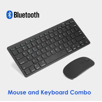 

ET Wireless Keyboard and Mouse Combo Mini Rechargeable Bluetooth Keyboard with Mouse Noiseless Power Saving Ergonomic Keyboard