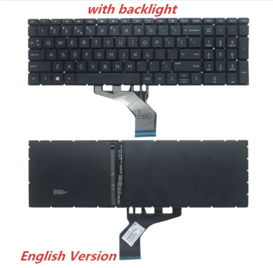 Клавиатура для ноутбука на английском языке для hp 15-DA 15-DB 15-DX TPN-C136 TPN-C135 15-DA0033WM сменная Клавиатура для ноутбука - Цвет: Same as picture