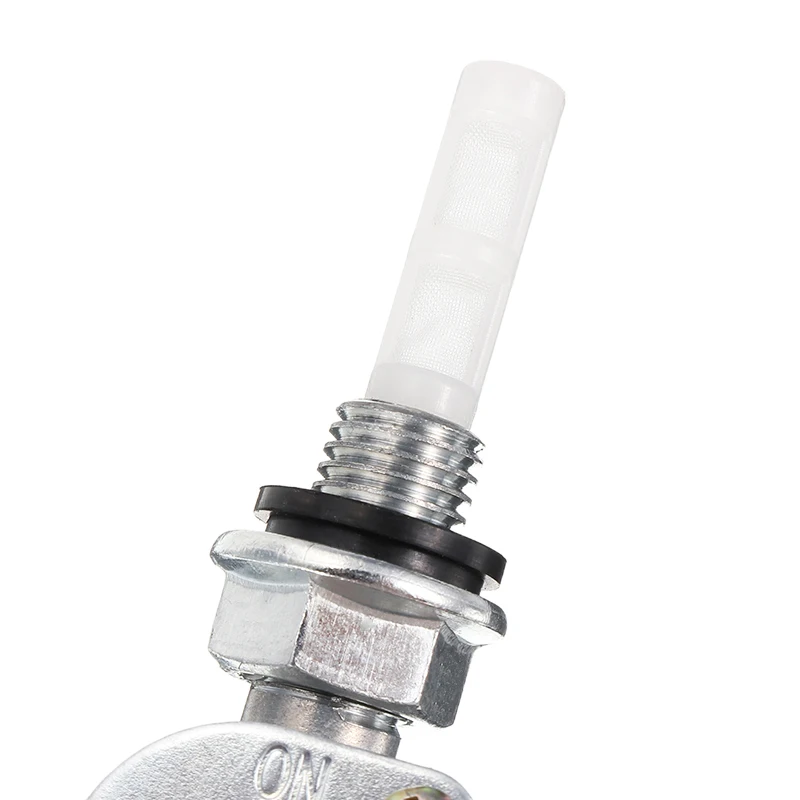 1PC Motorcycle Oil Generator Fuel Tank Switch Assembly  10MM External Thread Petrol Petocock Tank Switches Metal Sliver