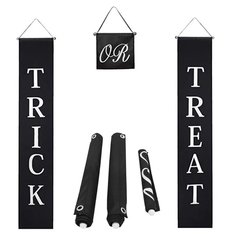 

Halloween Decor Trick or Treat Door Set Halloween Decorations Outdoor Signs for party and wedding