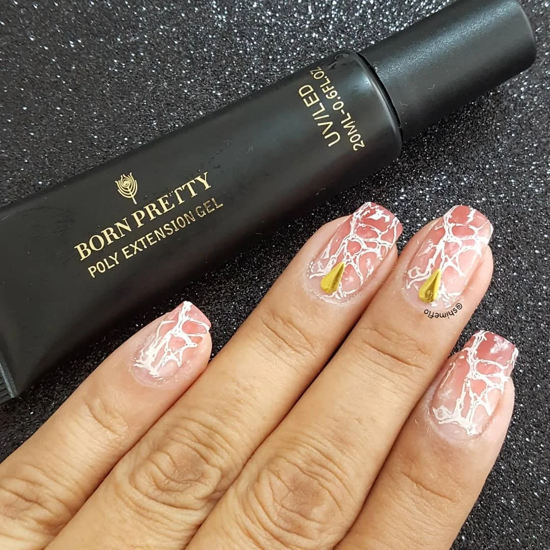 УФ гель BORN PRETTY для наращивания ногтей белый прозрачный быстрого меняет цвет при