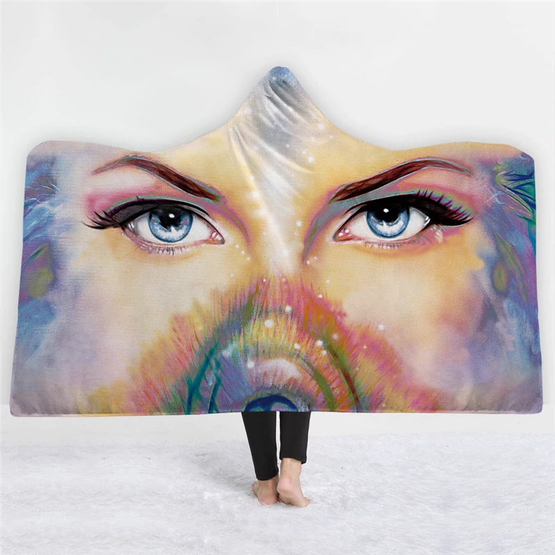 3d-Eyes-Eagle-Printed-Kids-Hooded-Blanket-For-Adults-Warm-Wearable-Fleece-Woman-Soft-Throw-Blanket (3)