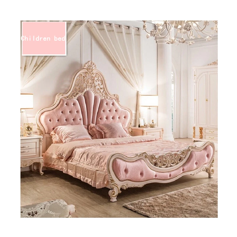 pink childrens bed