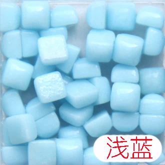 10 600 шт., мозаичная плитка Glary Jade, сделай сам, мозаичные камни, смешанные цвета, квадратные материалы для детей/детей, 0,58*0,58*0,4 см - Цвет: 10