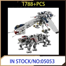 

05053 Battle Walker Space Wars Republic Dropship DIY Building Blocks Brick Self-Lock Model Toy Educate Birthday Christmas Gifts