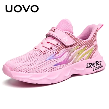 

Autumn Mesh Shoes Breathable Pink Kids Leisure Shoes Girls Lightweight Running Shoes Children Fashion Sneakers #28-39