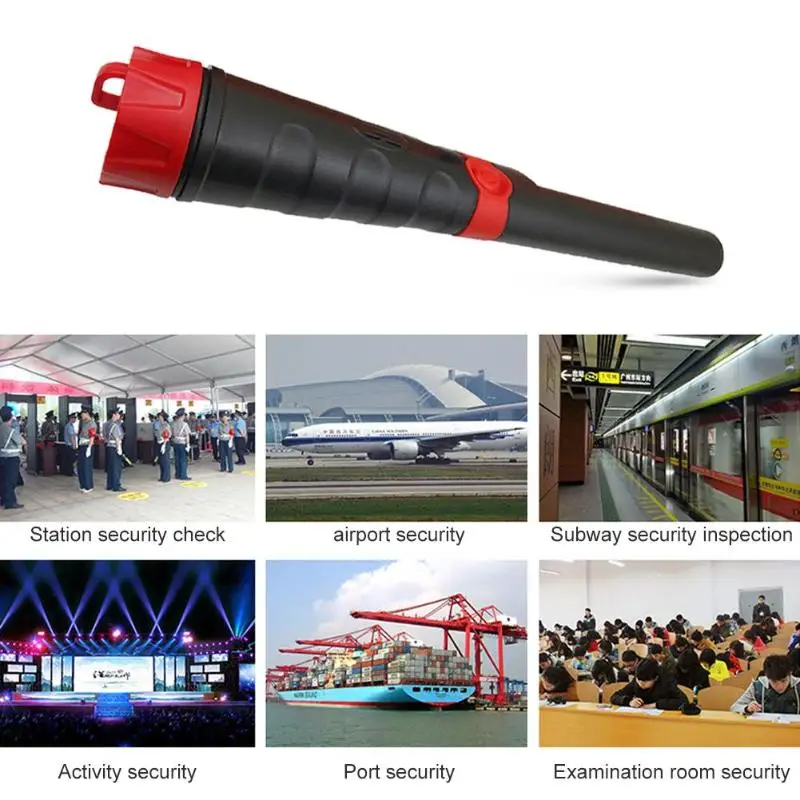 

Handheld Pinpoint Underground Metal Detector Treasure Hunter Gold Silver Finder Continuous Alarm Prompt Compact Portable