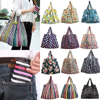 

Foldable Handy Shopping Bag Reusable Tote Pouch Recycle Storage Handbags
