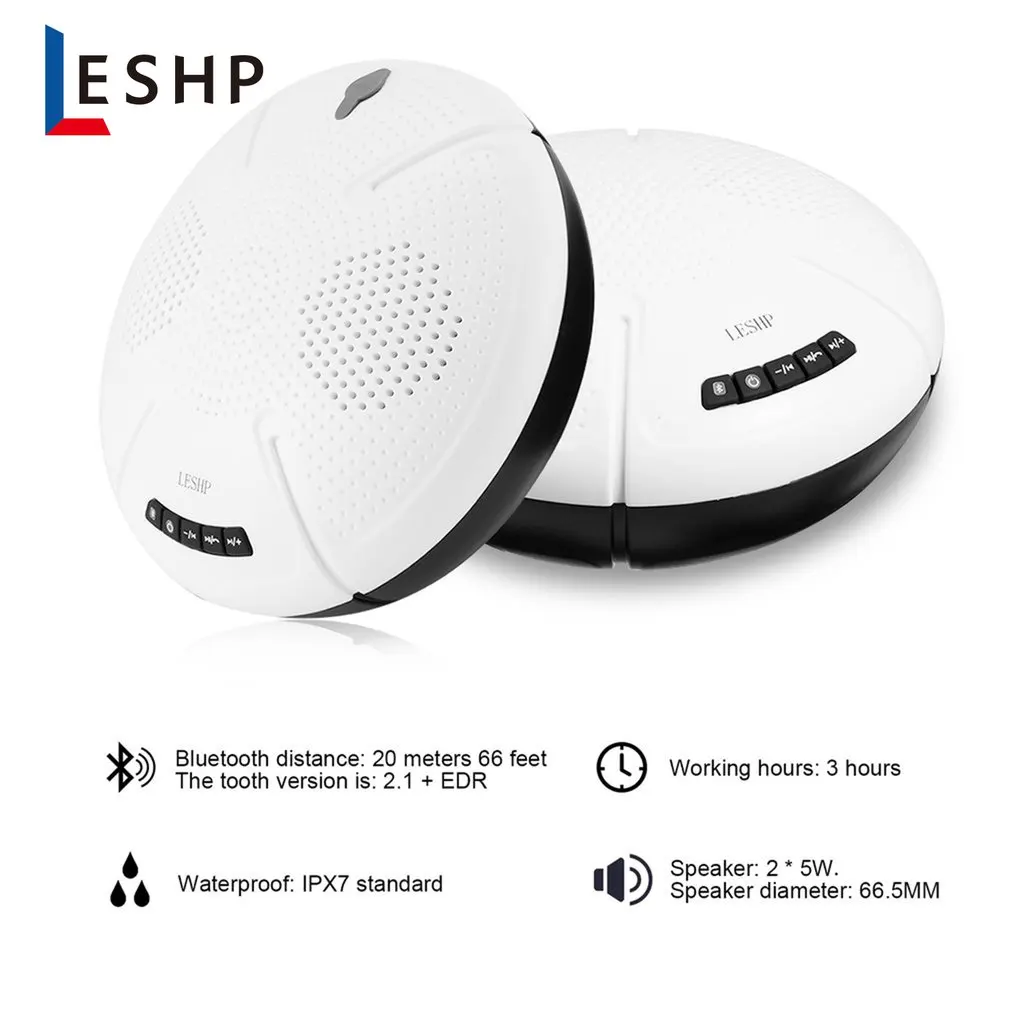 LESHP светодиодный индикатор Handfree динамик телефон беспроводной водонепроницаемый IP x7 плавающий динамик для любого устройства
