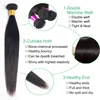 Straight Human Hair Bundles Peruvian Hair Bone Straight Remy Hair Weave 1 pcs 10-30 Inches 100% Natural Human Hair Extensions 3