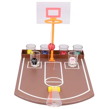 

1 Set Creative Bar Prop Drinking Game Toy Bar Entertainment Supplies Funny Desktop Basketball Drinking Toy (Assoted Color)