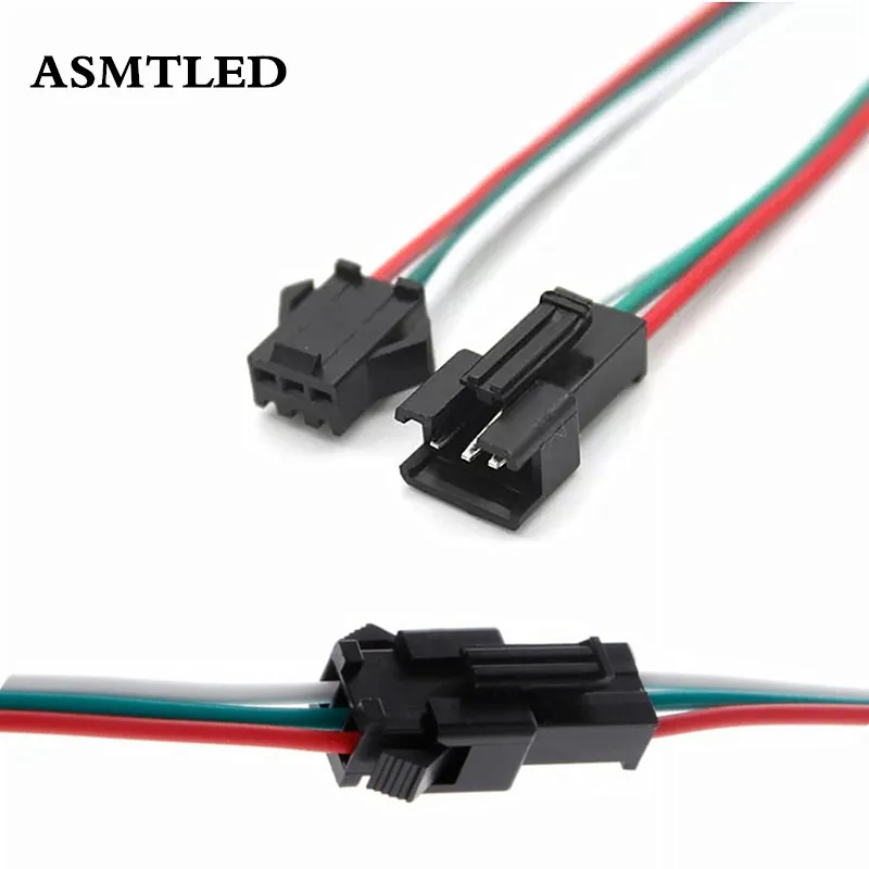 5pair100pairs 2pin 3pin 4pin 5pin JST LED Connectors,Male And Female