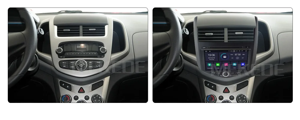 MEKEDE 4G+ 64G Android 9,0 автомобильный Радио dvd-плеер мультимедиа для Chevrolet Aveo 2 2011- gps wifi BT Видео Стерео навигация
