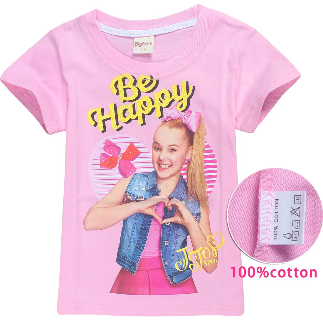 JOJO siwa/ г., летний топ из хлопка, одежда для маленьких мальчиков футболки с короткими рукавами Рождественская одежда для маленьких девочек от 8 до 12 лет - Цвет: T8357