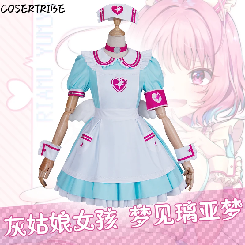 Аниме IDOLM@ STER Золушка девушки Yumemi Riamu после тренировки медсестры Косплей-костюм горничной костюм Хэллоуин