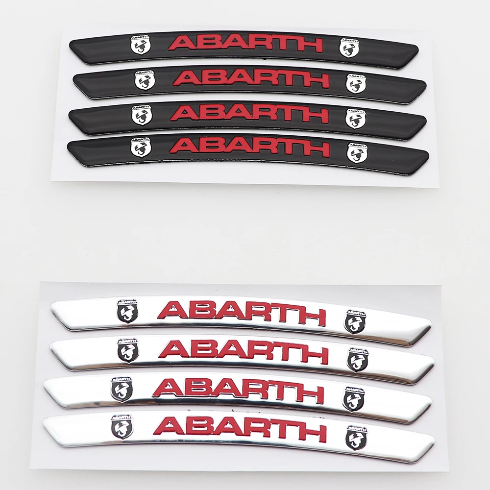 3D Алюминиевый логотип Abarth Scorpion наклейка на боковое крыло автомобиля креативное