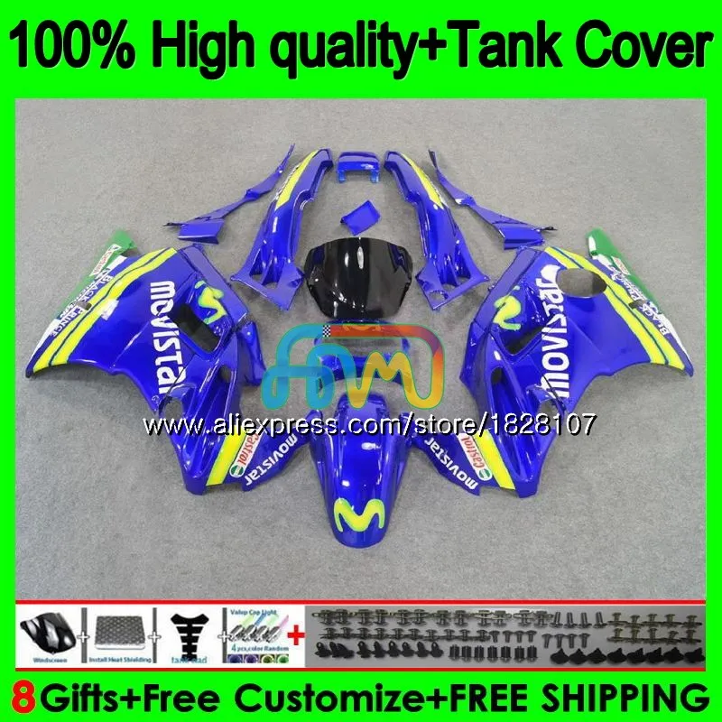 Майка для HONDA CBR 600F2 CBR600FS CBR 600 FS F2 91 Movistar Синий 92 93 94 1BS. 49 CBR600 F2 CBR600F2 1991 1992 1993 1994 обтекатель
