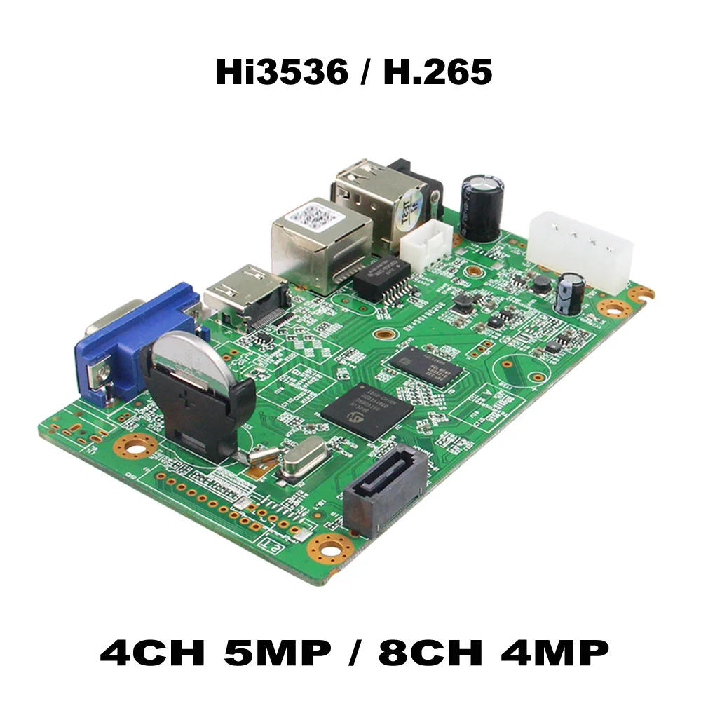 CCTV NVR 8CH 4MP основная плата DVR 4CH 5MP сетевой видеорегистратор камера безопасности Система протокола ONVIF H.265 XMEye