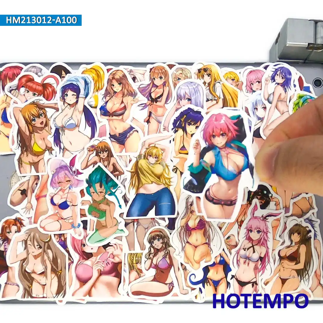 

100 шт. аниме сексуальное красивое бикини купальник кролик девушки Kawaii WAIFU телефонная наклейка для ноутбука скейтборда велосипеда
