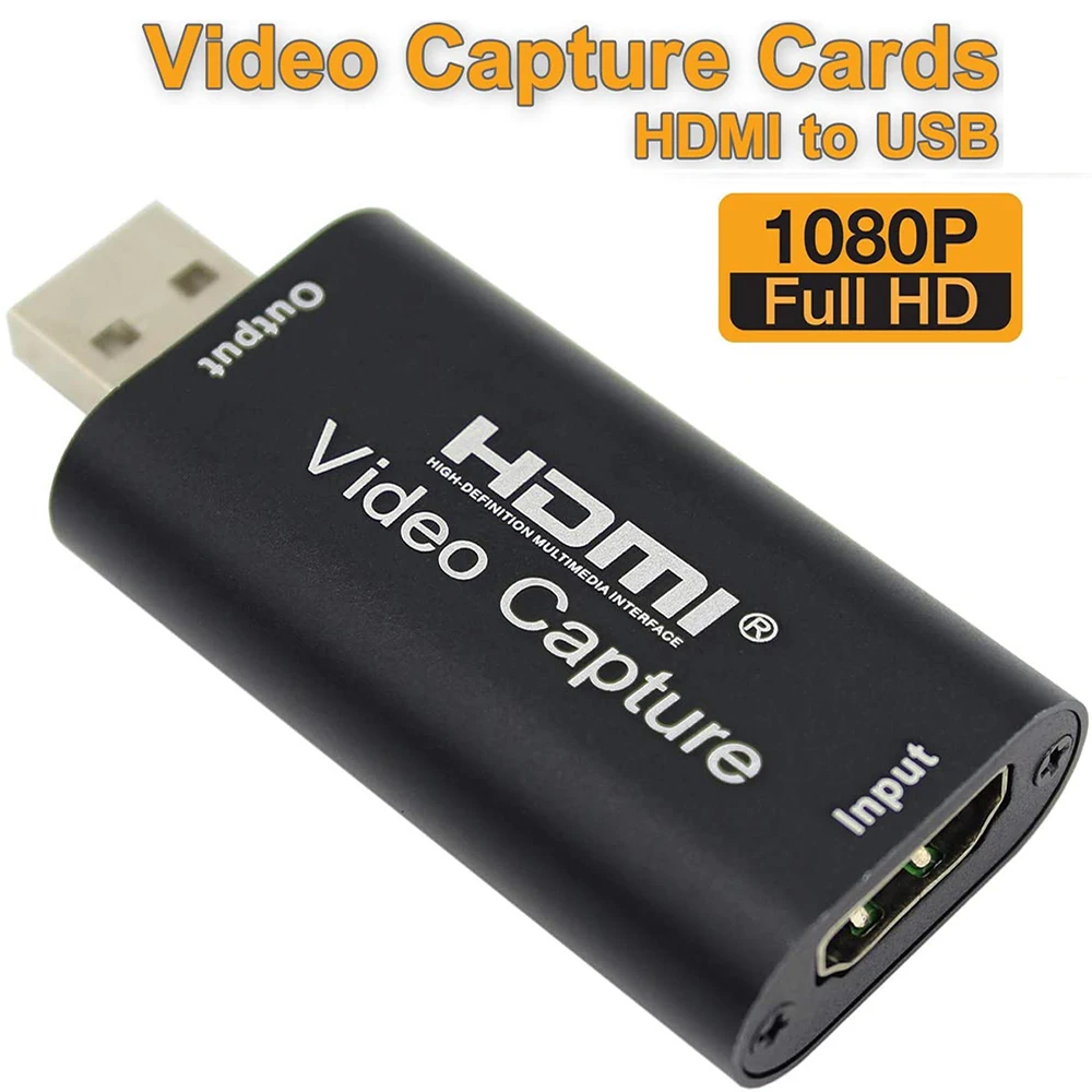 HDMI Карта видеозахвата адаптер USB мини-приставка для захвата игр 1080p 60 кадров в