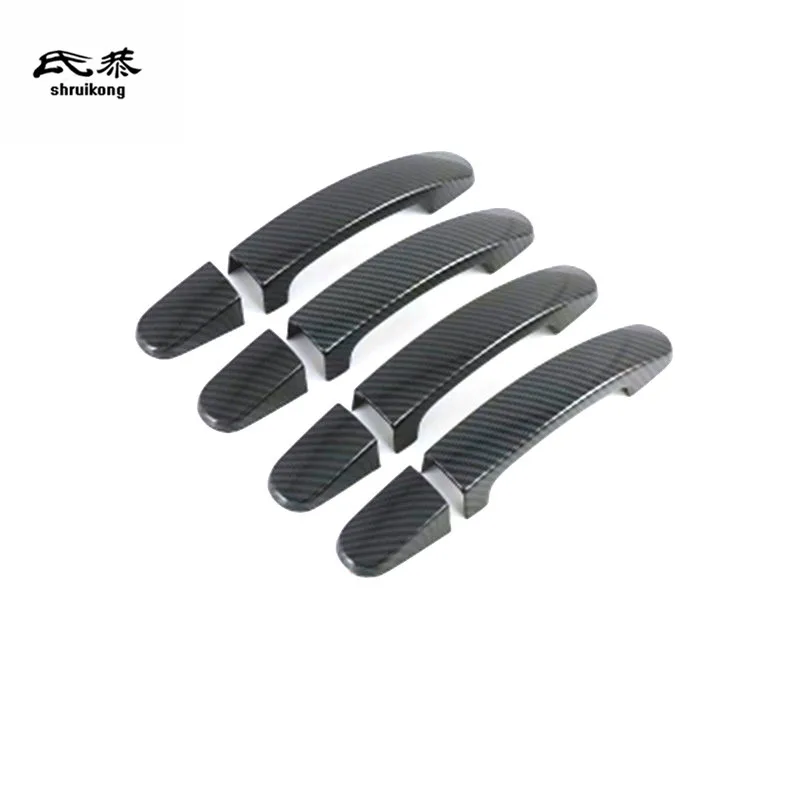 

8PCS/Lot ABS Carbon Fiber Grain Outside Door Shake Handshandle Decoration Cover for 2016-2019 Ford Tourneo Custom