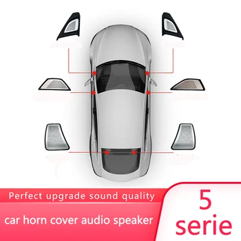 

For BMW F10 F11 5 series high quality front rear door tweeter lid original suit audio speaker panel trim 6 pcs car horn cover
