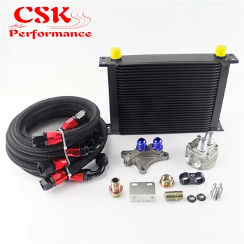 

28 Row 248mm AN10 Oil Cooler Kit Fits For Nissan Silvia S13 S14 S15 180SX 200SX 240SX SR20DET Black