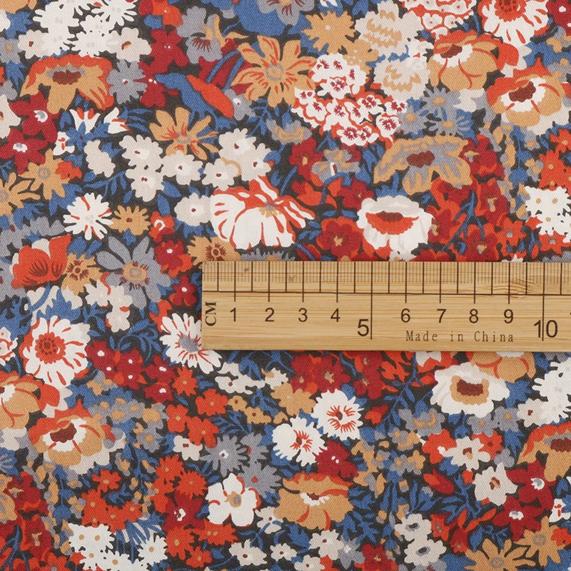 Floral Series Printed Twill Fabrics Cloth For DIY Sewing Baby&Child Quilting Bedsheet Clothes Skirt Textile Material Half Meter