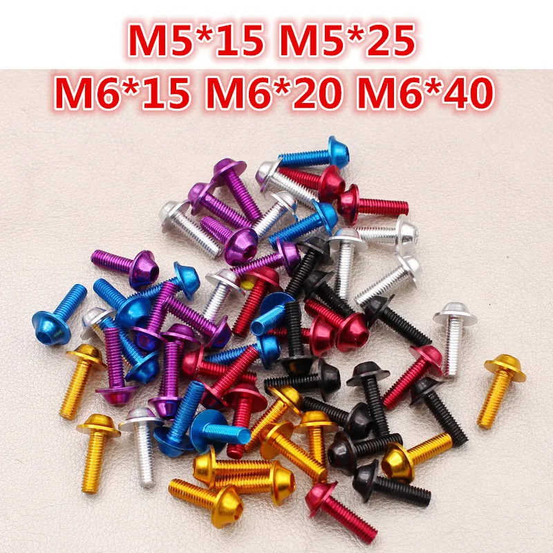 

10 PCS motorcycle screw M5 M6 moto screws for kawasaki honda suzuki gsr 600 gs 500 burgman 400 decorations motorbike parts