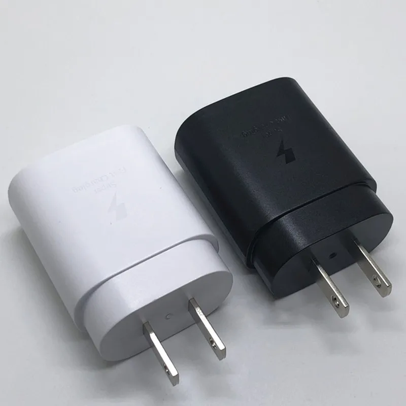 Samsung Note 10 супер быстрое зарядное устройство 25 Вт Usb PD Быстрый ЕС Путешествия настенный адаптер usb type-c кабель для Galaxy Note10+ A8S A80 A90 S10